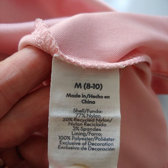 Y2k Womens Empire Cottage Fairy Asymmetrical Mid Dress Pink M - Picture 13 of 16